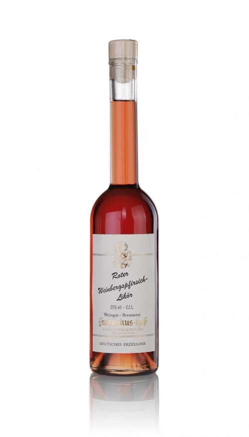 Roter Weinbergspfirsichlikör